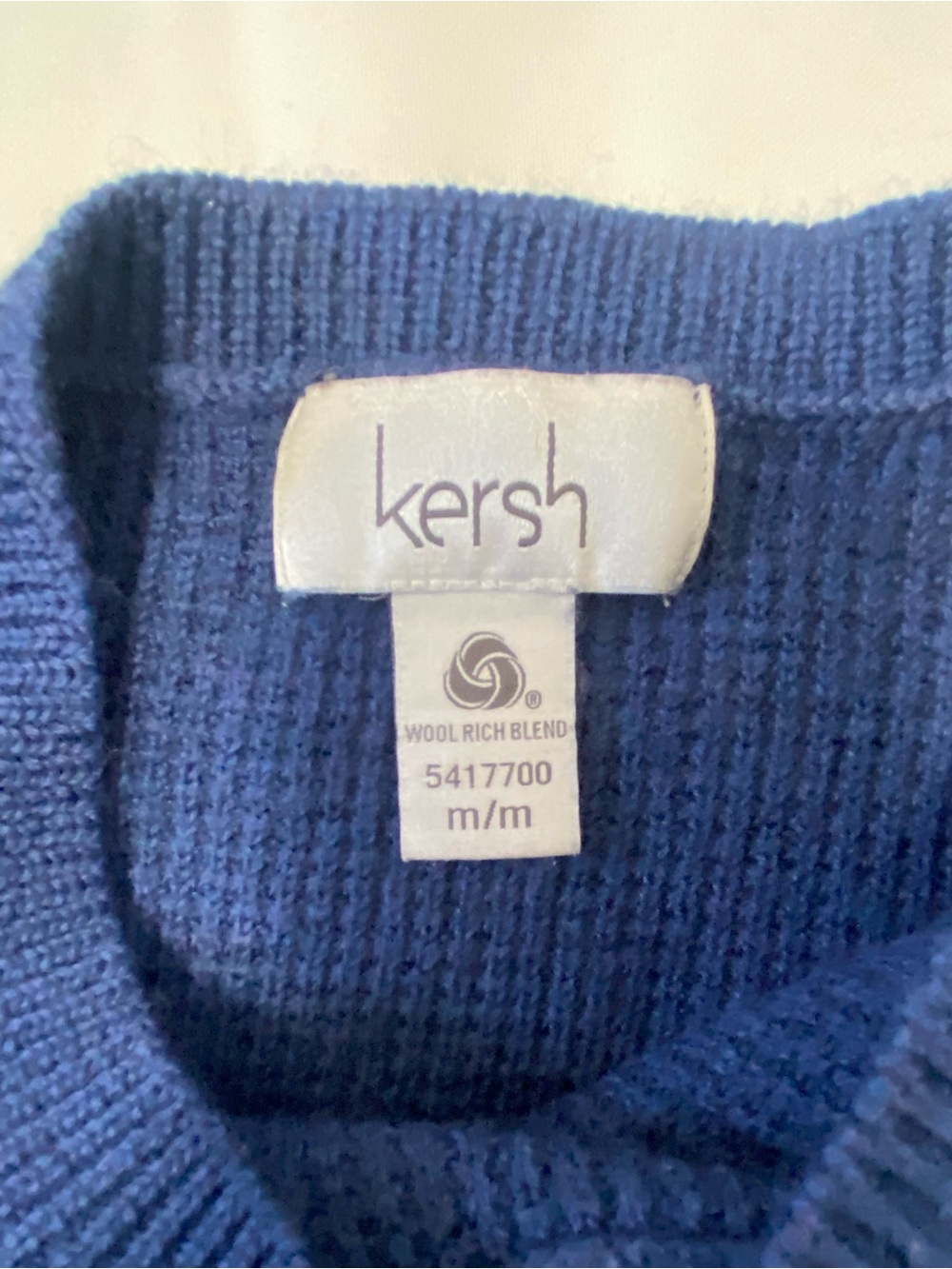 Kersh Sapphire Blue Crewneck Knit Sweater - Picture 5 of 6